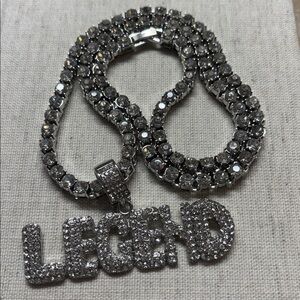 Fun bling “legend” necklace